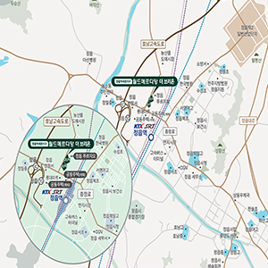 농소동의 지도입니다